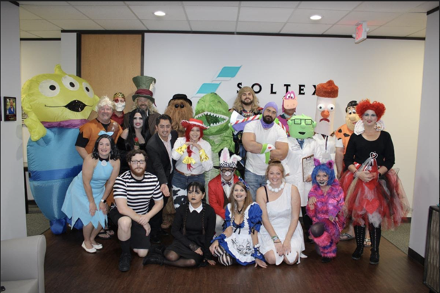 Soltex Employees, Soltex Team, Halloween Celebration at Soltex Inc.